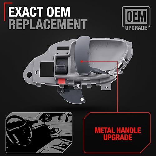 Miniatura 2 de T1A 15708044 GM manija gris para interior, lado de pasajero Compatible con Chevrolet Suburban (95-99) CK 1500 2500 3500 (95-02) Tahoe (95-99) Yukon