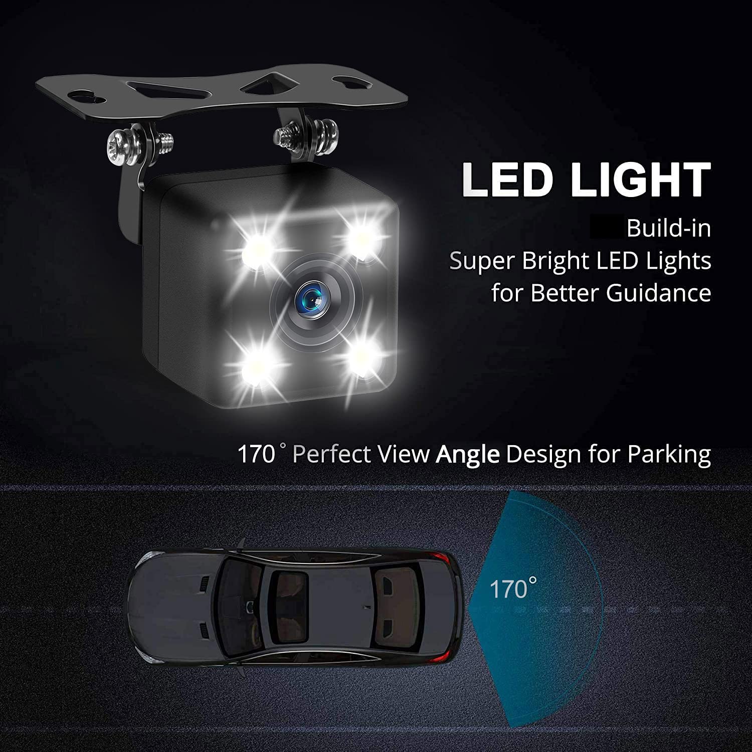 Mini CMOS Car Reversing Camera Rear View IR Night Vision
