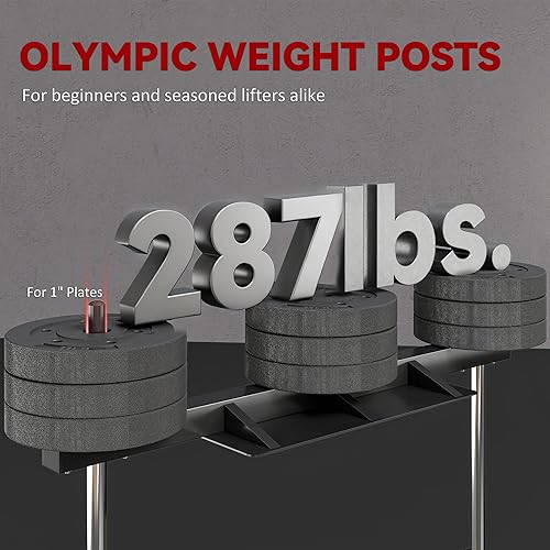 Miniatura 4 de Soozier Máquina de prensa vertical de piernas, capacidad de 660 libras, máquina de entrenamiento de fuerza de piernas con posiciones ajustables de