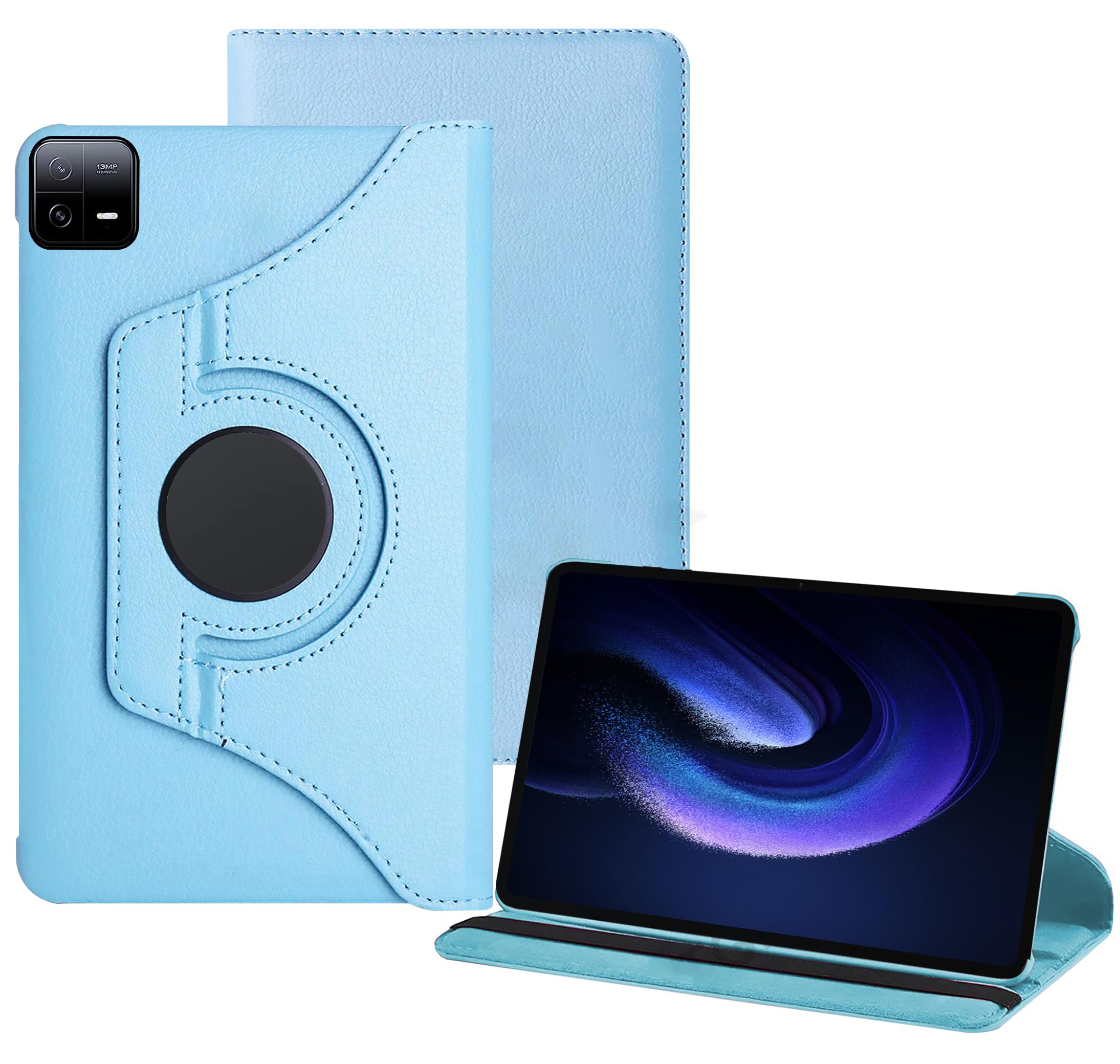 TGK Rotating Cover for Xiaomi Mi Pad 6 11 inch (Sky Blue) 360 Degree Leather Smart Flip Case (B0CKJ81WRB) Amazon Price History, Amazon Price Tracker