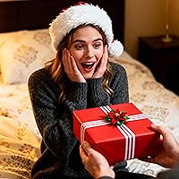 Vista 4 de Bobobag 100 hojas de papel de seda rojo a granel de 20"X14" para bolsas de regalo, papel de envolver, Navidad, bodas, cumpleaños, despedidas