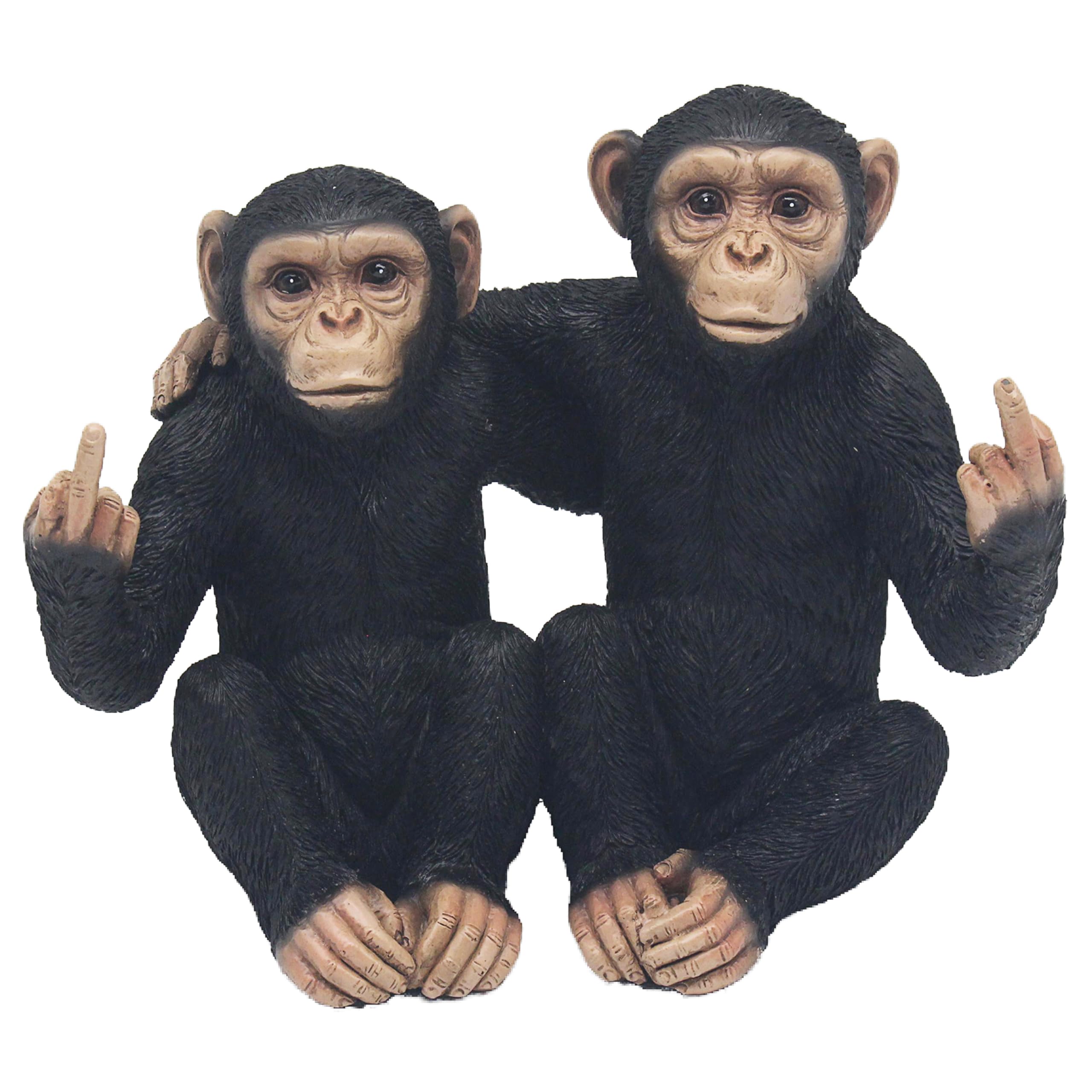 Amazon.com: The Leonardo Collection Cheeky Monkeys Twin Figurines