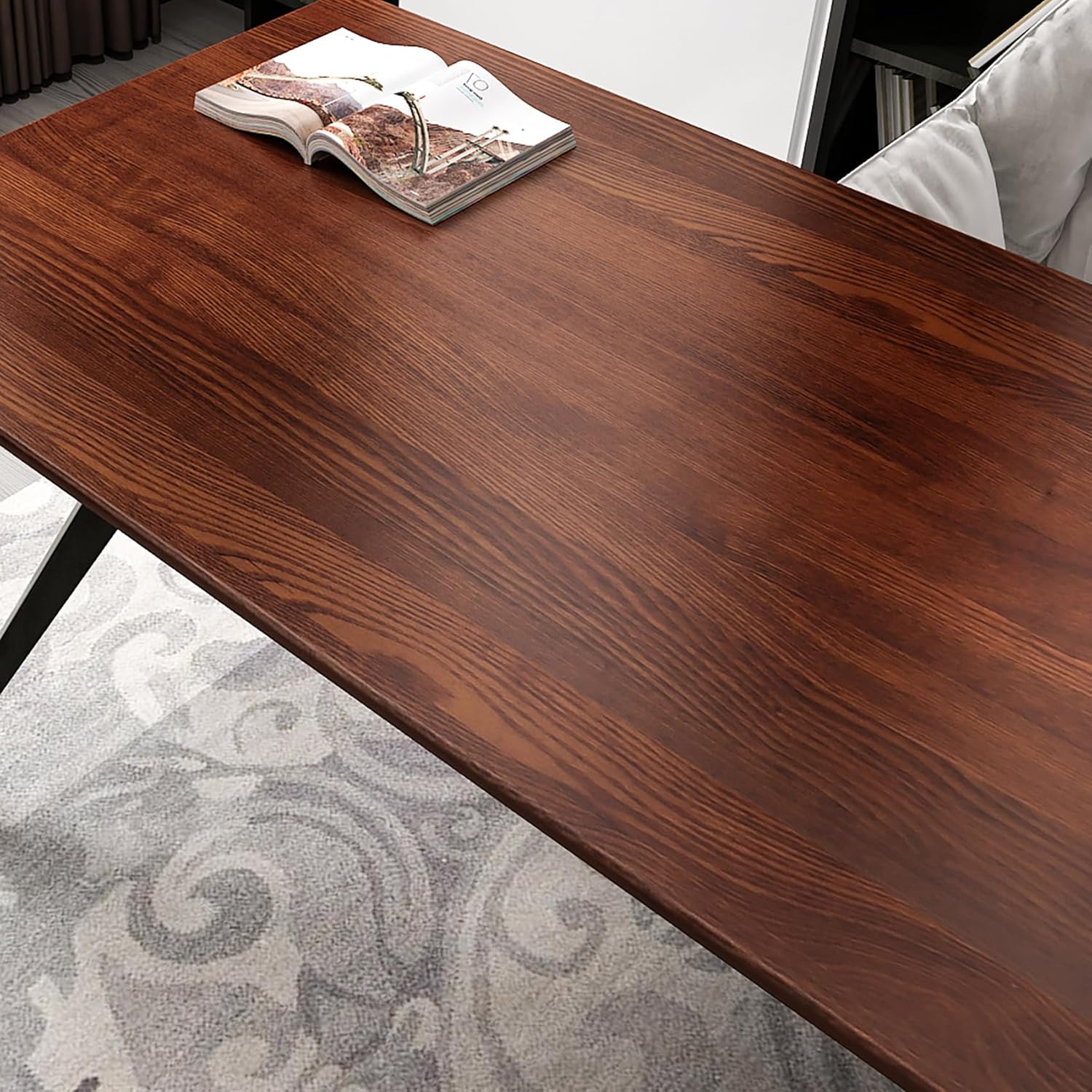Livelynine 24 x 394inch Wood countertop Contact Paper Waterproof Peel and Stick countertops for Kitchen Sticky Wallpaper for Desk Cover Brown Wooden Vinyl wrap for cabinets Dresser Counter top Covers