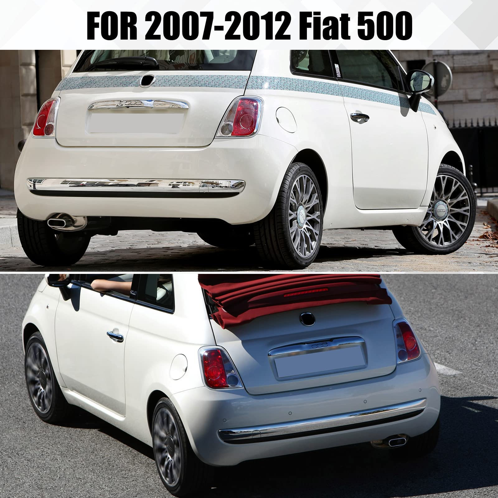 Copertura Occhio Di Traino Posteriore Per Fiat 500 2007-2012 – OEM 735455393, Ricambio Perfetto