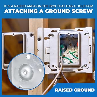 OHLECTRIC 4-Pack 4 Welded Square Electrical Box with 1/2 & 3/4-Inch Knockouts | 2-1/8 Deep Junction Box, Made of Galvanized Steel | Ideal for Lighting Fixtures, Switches and Receptacles | UL Listed