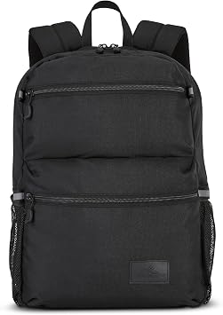 High Sierra Everclass Backpack - Travel or Work Laptop Bookbag with 360 Reflectivity, Dual Water Bottle Pockets & Fits Laptops Up To 15.6, One Size, Black