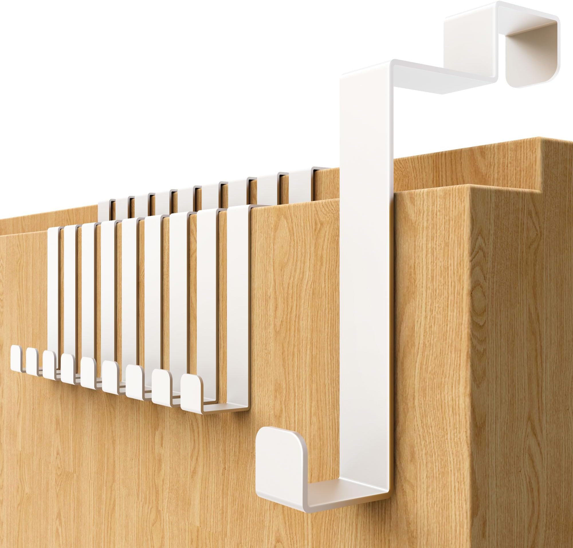 AKOFIC Türhaken 8 Stück - Edelstahl Kleiderhaken Für Türen Bis 4cm