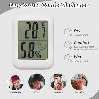 Littryee 6 Wall Mounted Thermometers, Temperature Gauge Meter With ?/?, Vertical Thermometer, Household Thermometer For Indoor Outdoor Warehouse Garden Patio Greenhouse