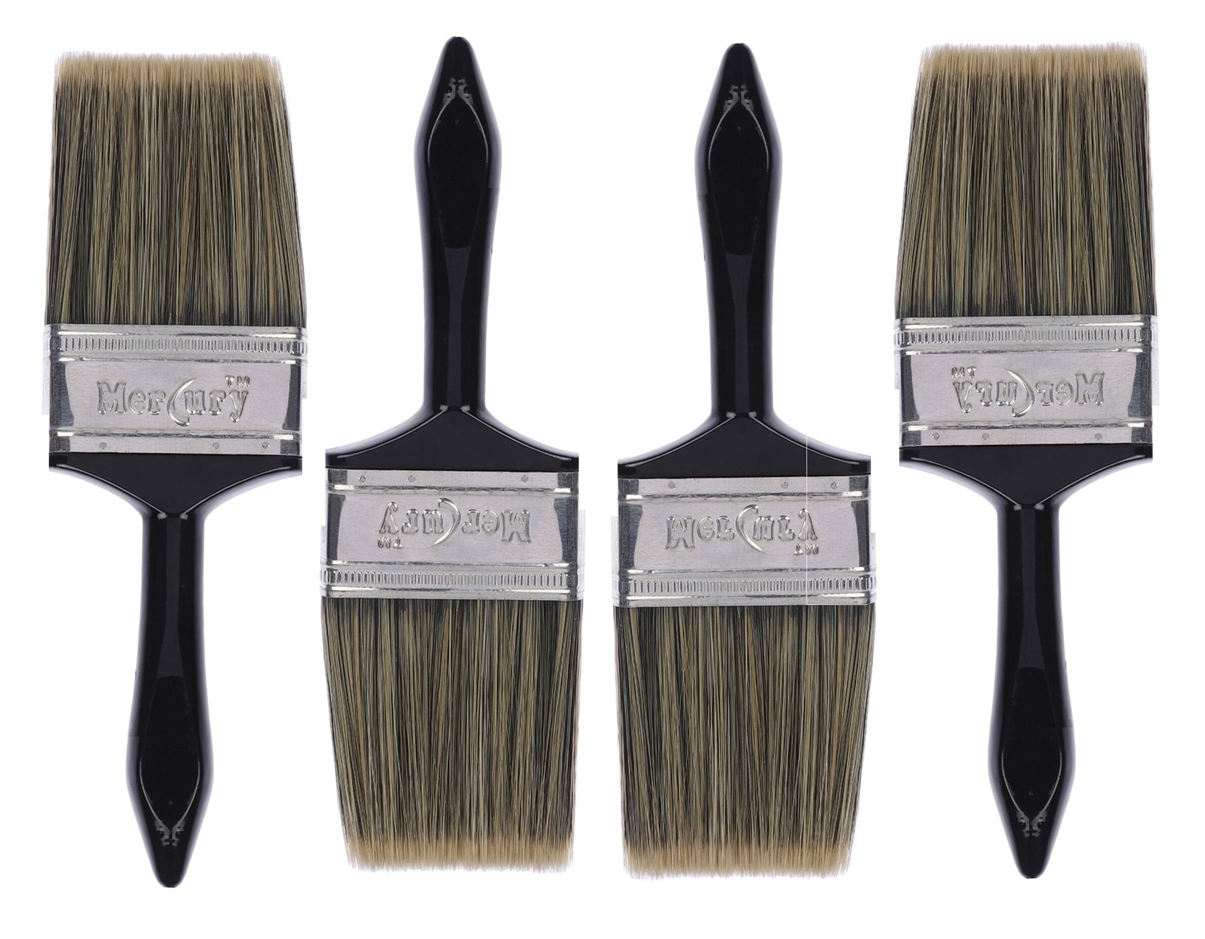 Mercury Brush® Double Thickness Triple Boiled 100% Pure Nylon/Polyester Blend Round Bristles Paint Brush for All Application Type A (4" x 4) (B07FRGT9J7) Amazon Price History, Amazon Price Tracker