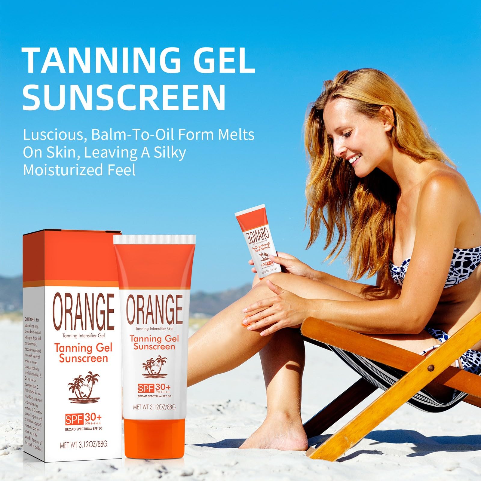 Amazon.com : Orange Sun Tanning Gel, Hydrating & Moisturizing