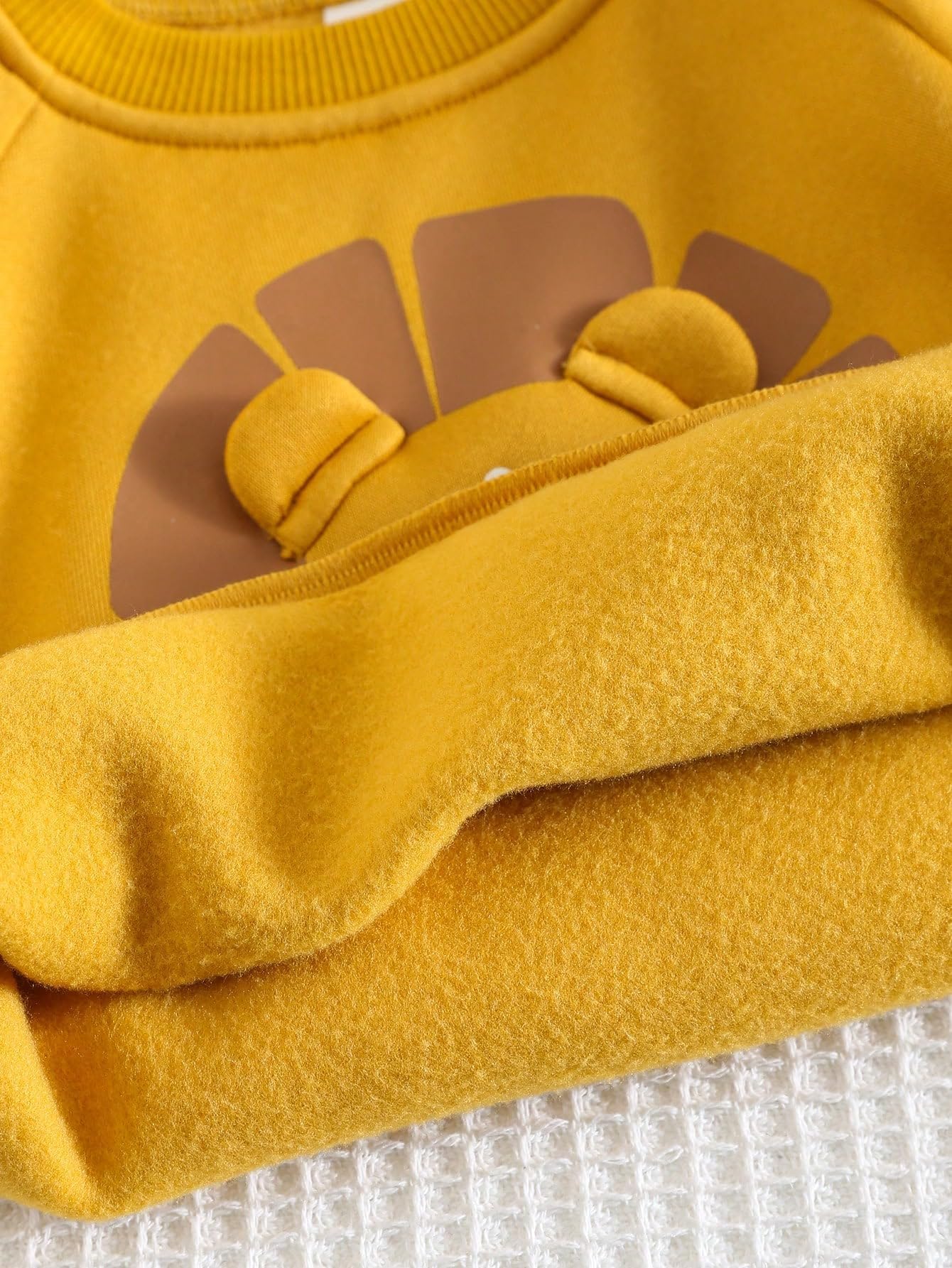 Lymio Kids Sweatshirt | Sweatshirt for Kids | Comfortable Boys T-Shirt | Unisex Baby Full Sleeve Top(Kids-03-Yellow) | Age 2-3 Years 2