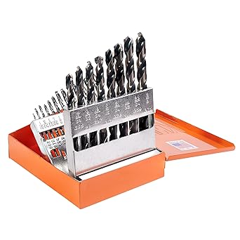 KnKut 21 Piece Jobber Length Drill Bit Set 1/16