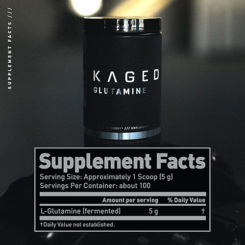 Miniatura 3 de Kaged Muscle Polvo de Glutamina L pura sin sabor ni otros ingredientes 1 1