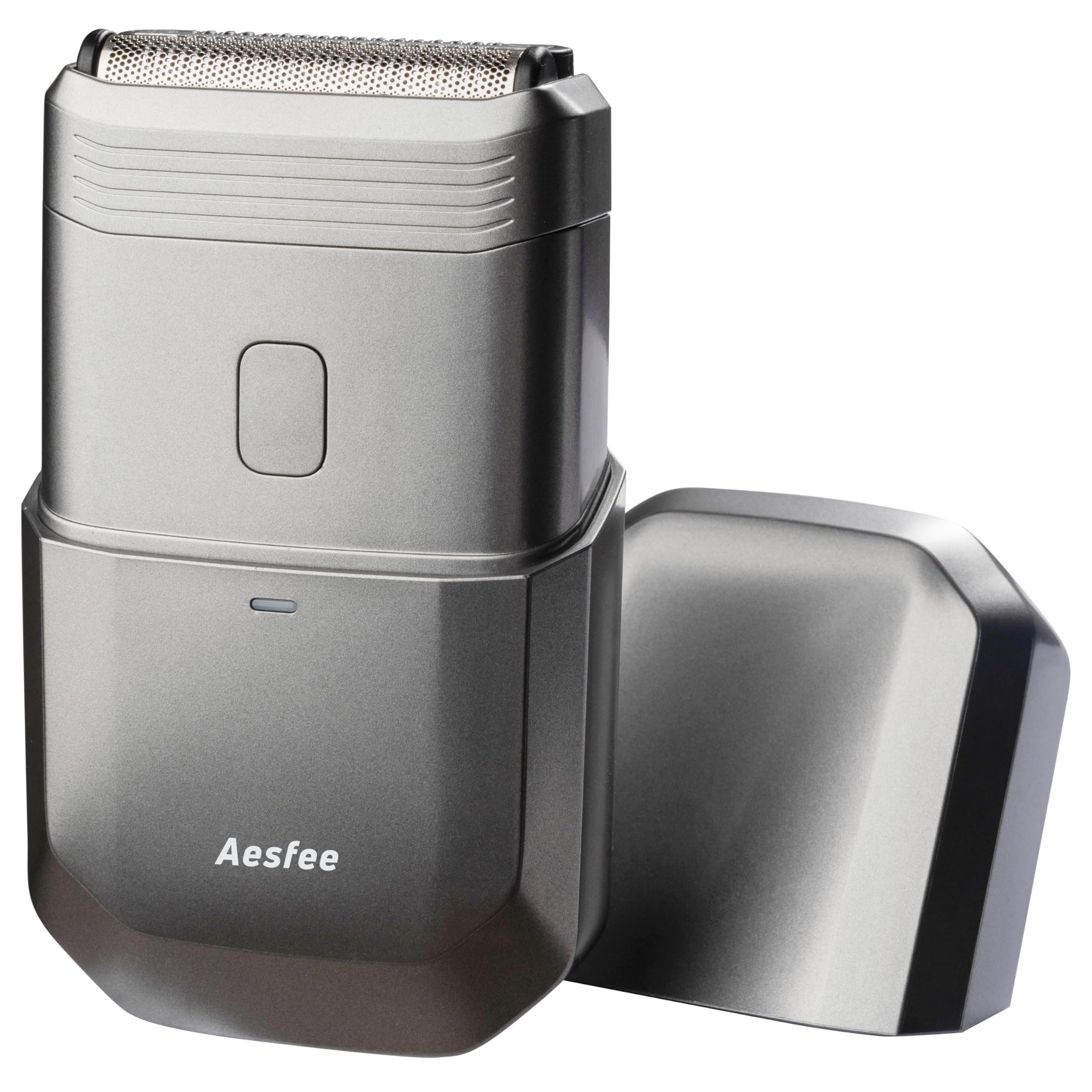 Compact Travel Electric Foil Shavers for Men Face - Portable Electric Razors for Mens Bald Head Waterproof Wet/Dry - Dual-Action Blades for Close Stubble Shaving - USB-C Rechargeable