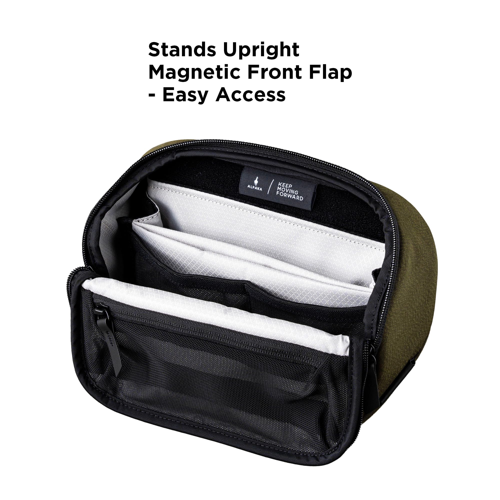 ALPAKA Vertex Pouch Mini 2L – Tech Organizer | Kabeltasche, Elektronik-Organizer, Umhängetasche für Tablets, wetterfestes Axoflux 300D