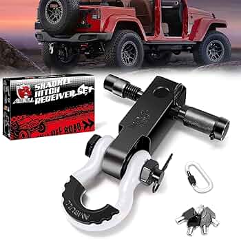 Amazon.co.jp: AMBULL シャックルヒッチレシーバー&牽引ヒッチ