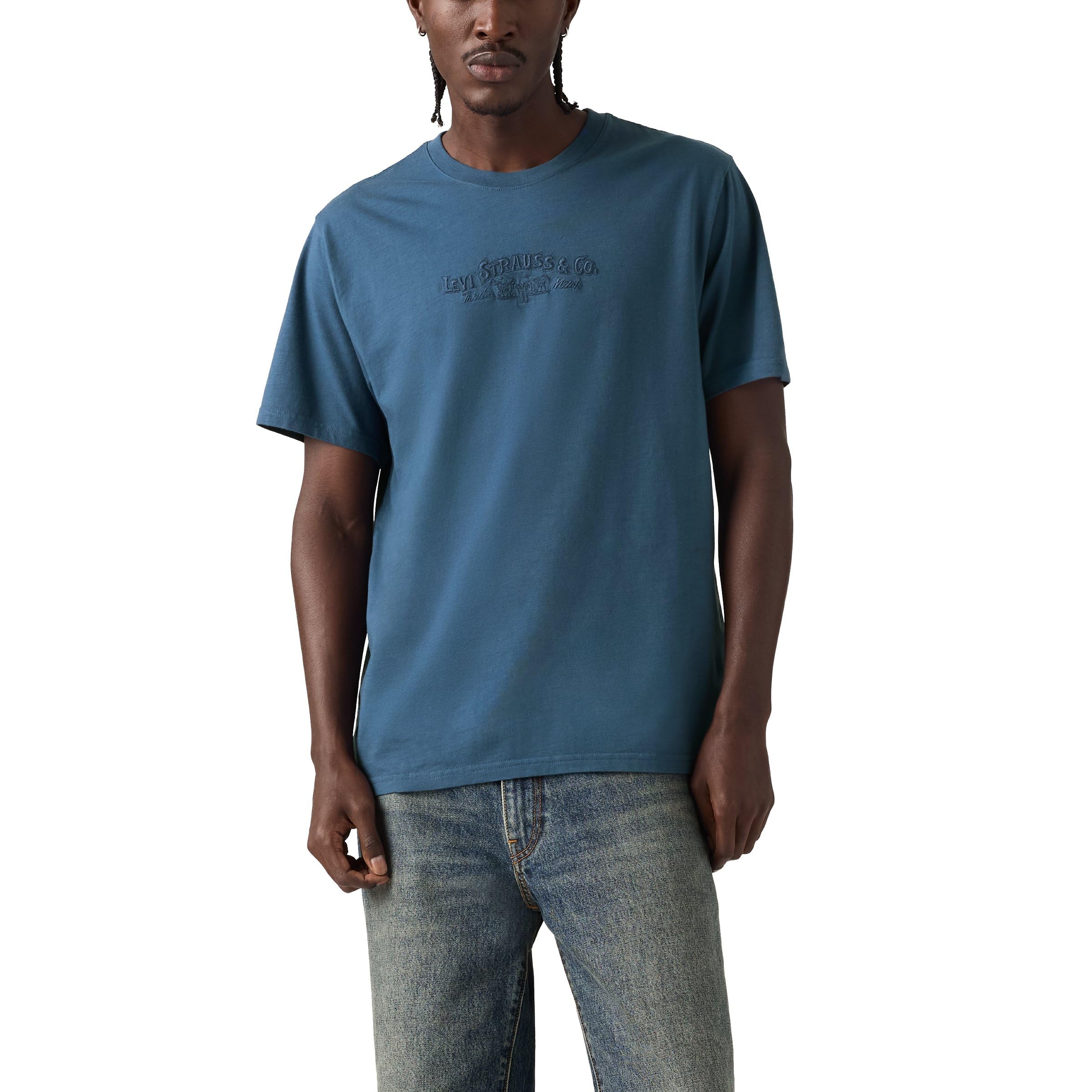Ss Relaxed Fit Tee Serif Ls&Co 2 Ensign