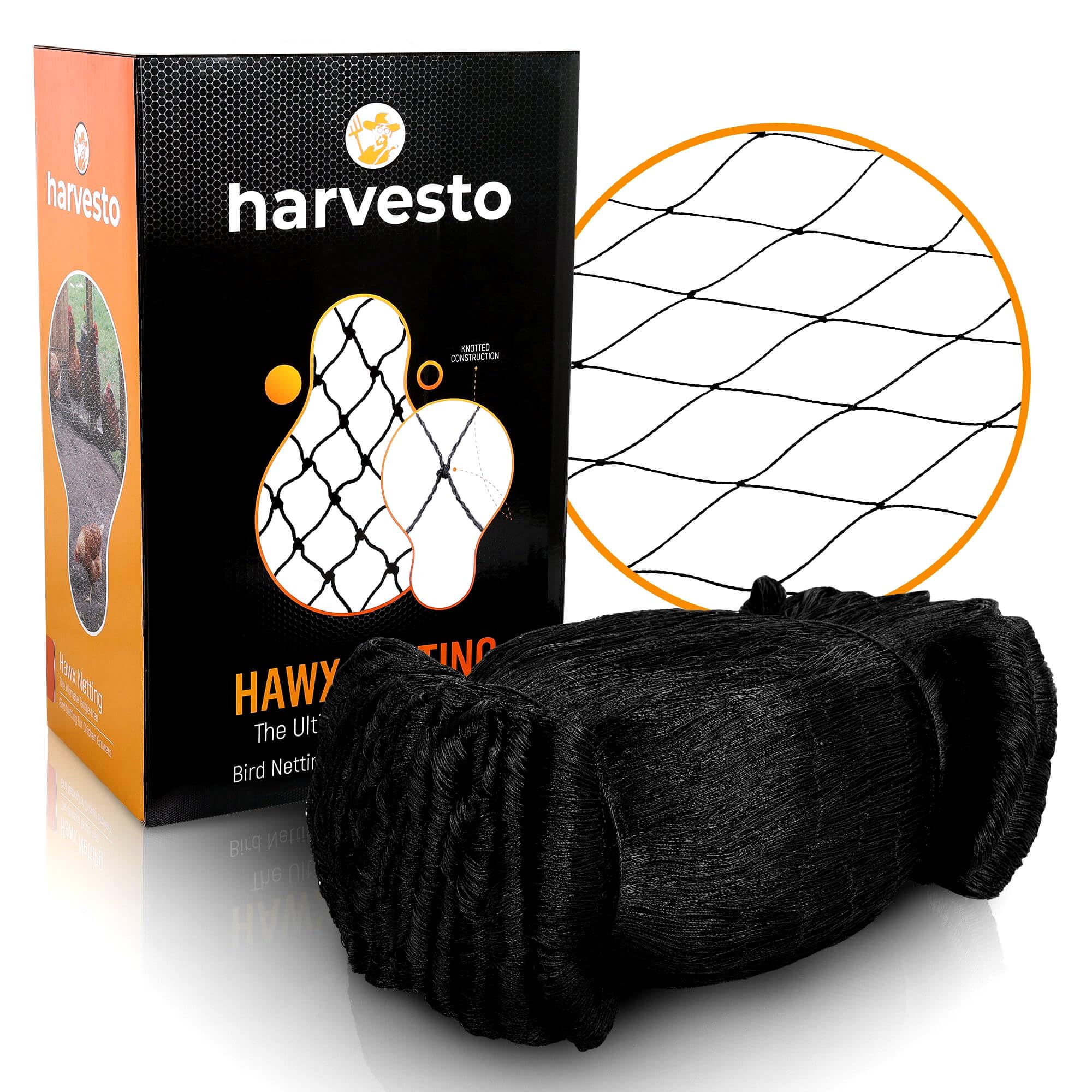 Harvesto Heavy Duty Bird Netting for Chicken Coops and Runs