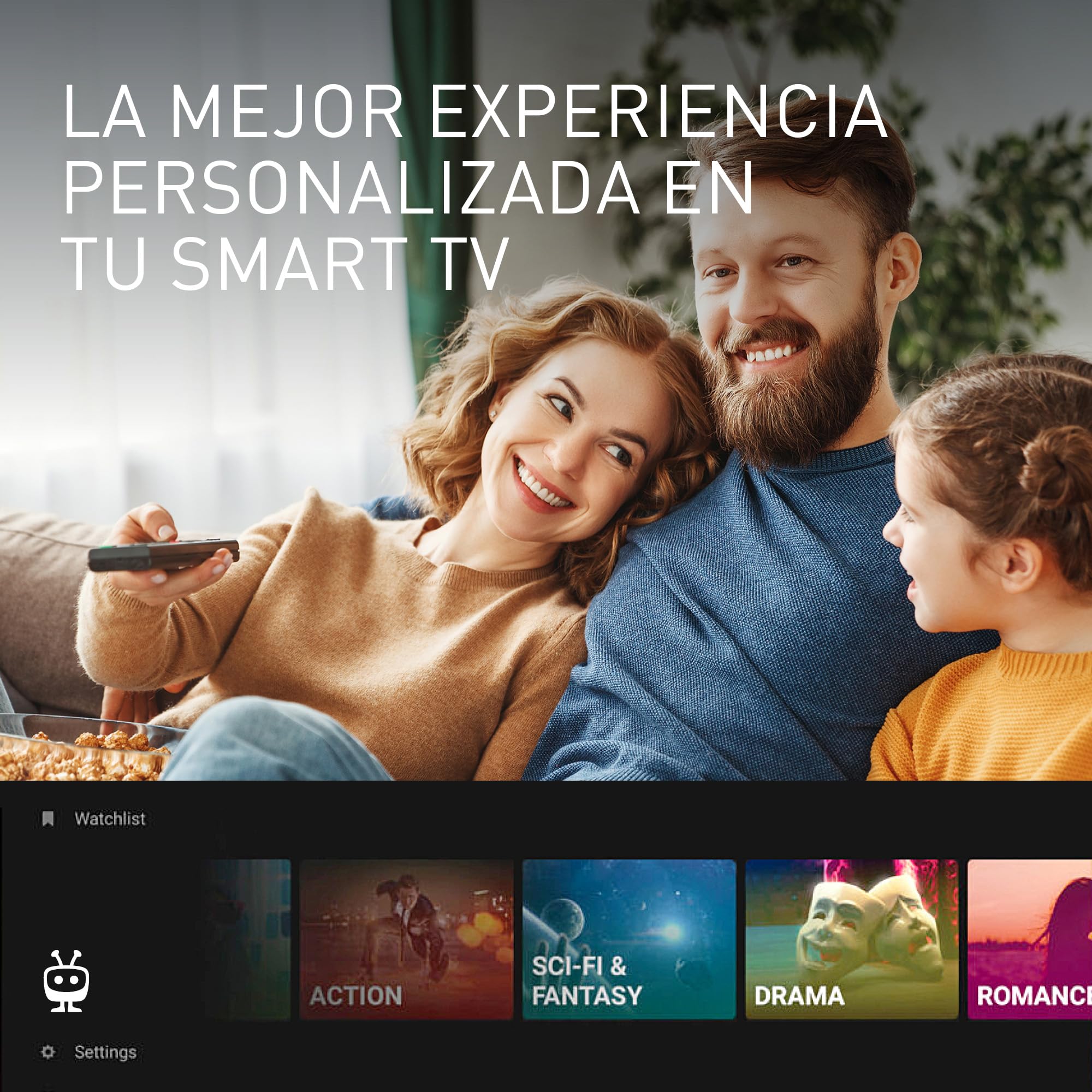 Panasonic TB-43W61AEZ, Serie W61, Smart TV LED 4K Ultra HD de 43 Pulgadas, 2025, TiVo, Dolby Vision y Atmos, Modo Juego Plus, Alexa y Control por Voz de Google, Negro | Dolby Vision & Atmos, Game Mode Plus, Alexa & Control de Google Voice, Televisor Intel