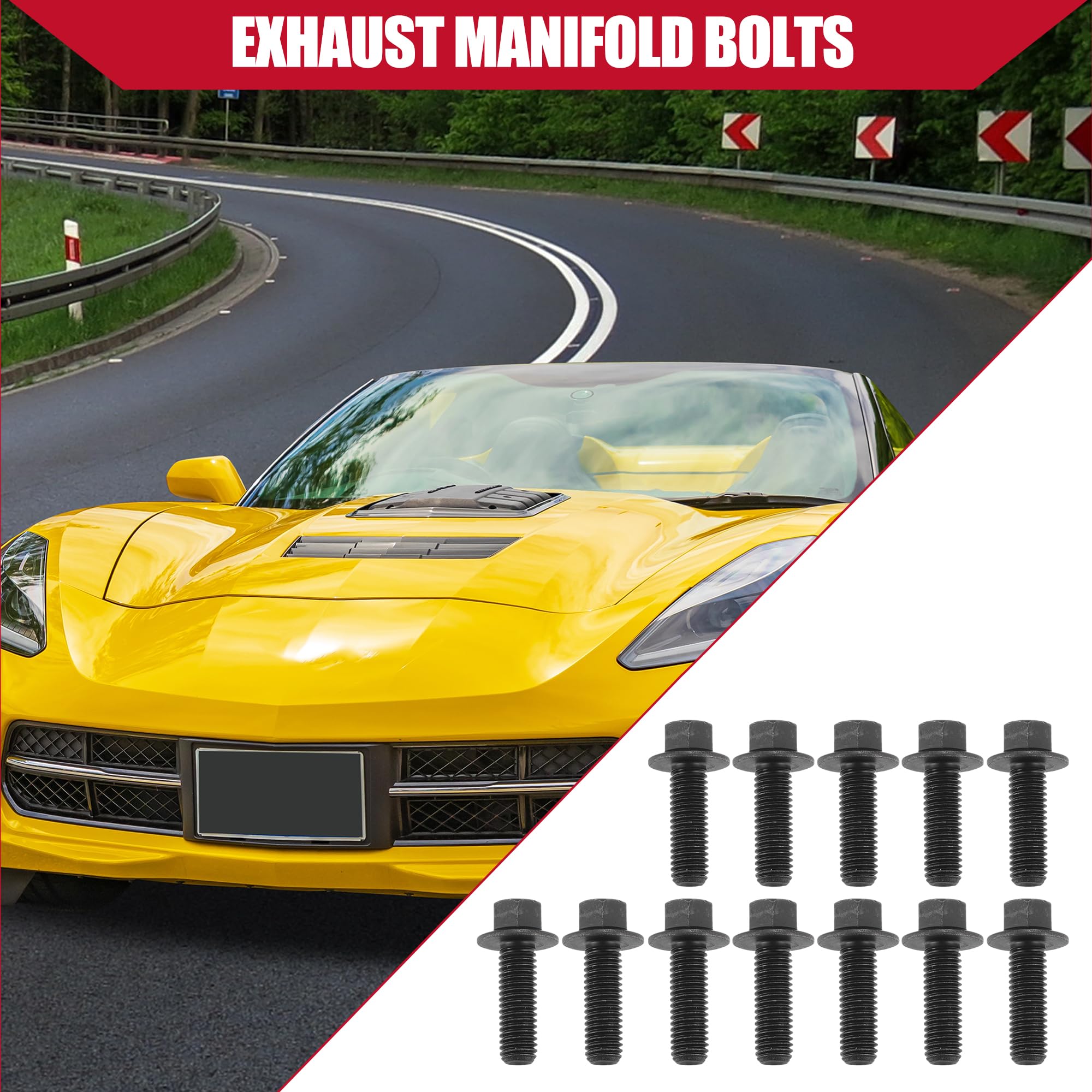 Car Exhaust Manifold Bolts For GM LS LT Series Engine/ Inner / Durable - View #6