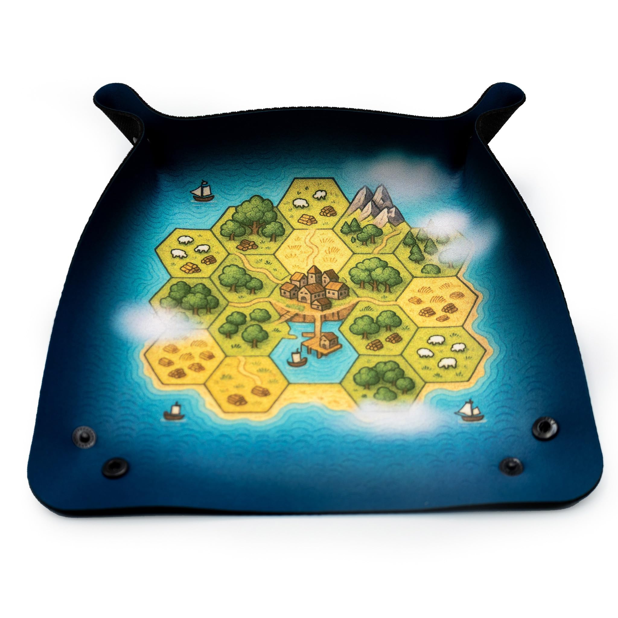 Taca w kości do gier planszowych i RPG - osadnicy 22 x 22 cm