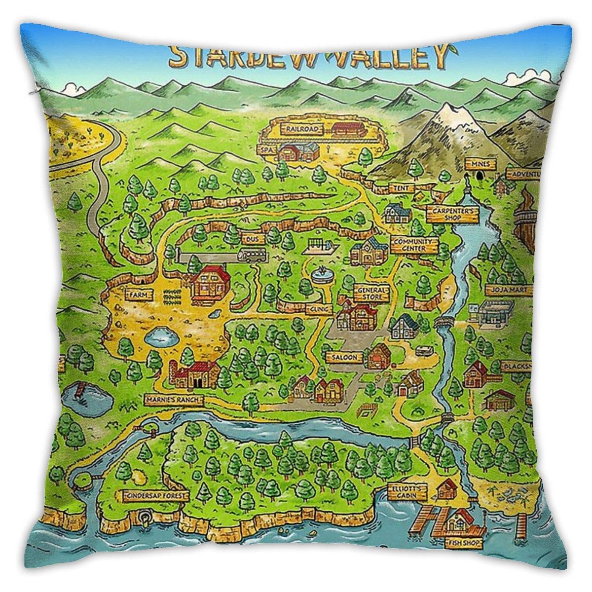 Emonye Stardew Valley Sebastian Cushion Throw Pillow Cover Decorative Pillow Case For Sofa Bedroom 18 X 18 Inch