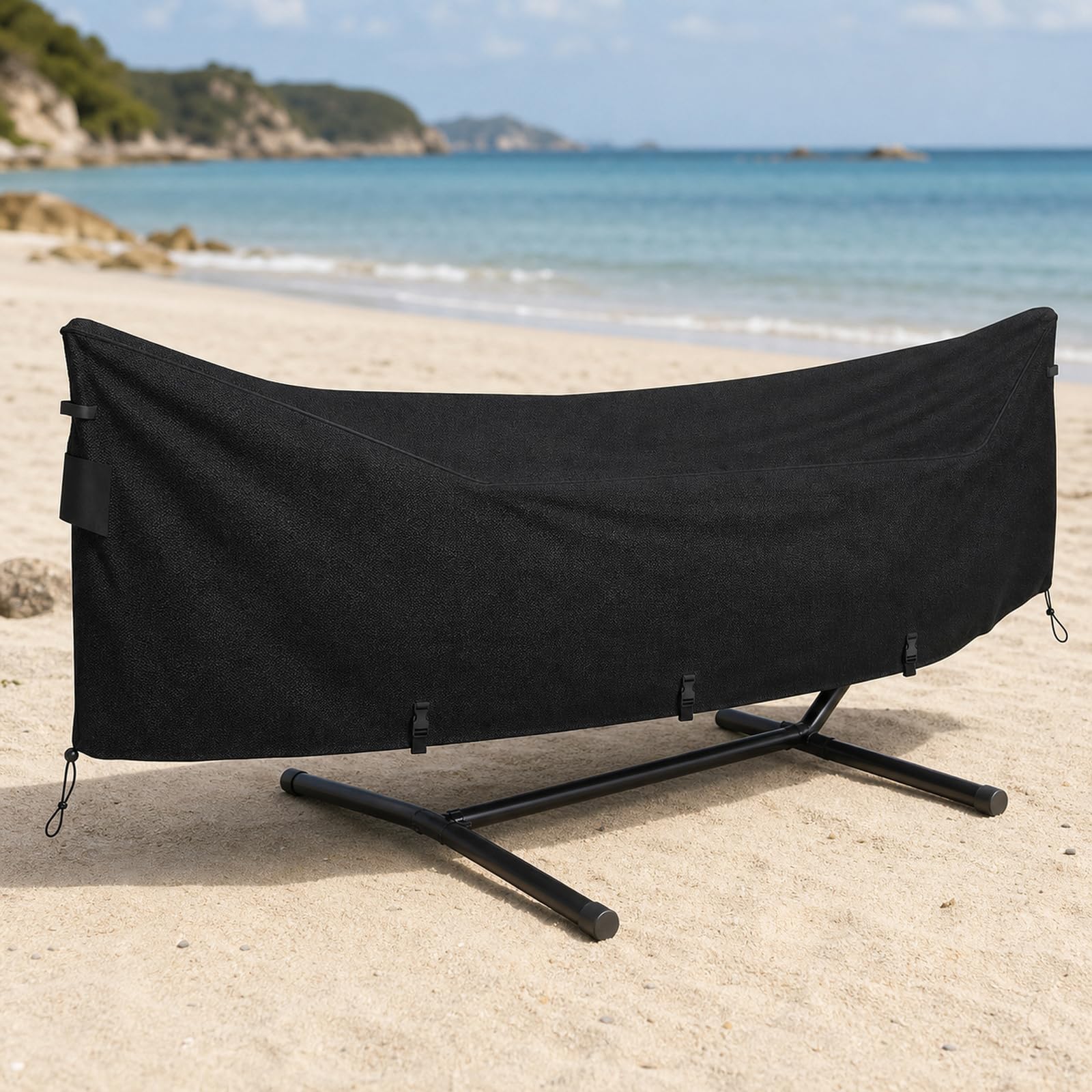 Funda para Hamaca,Funda para Hamaca Impermeable,Funda Impermeable para Soporte de Hamaca a Prueba,Cubierta para Silla de Columpio al Aire Libre,Resistente al Polvo,para Uso Exterior