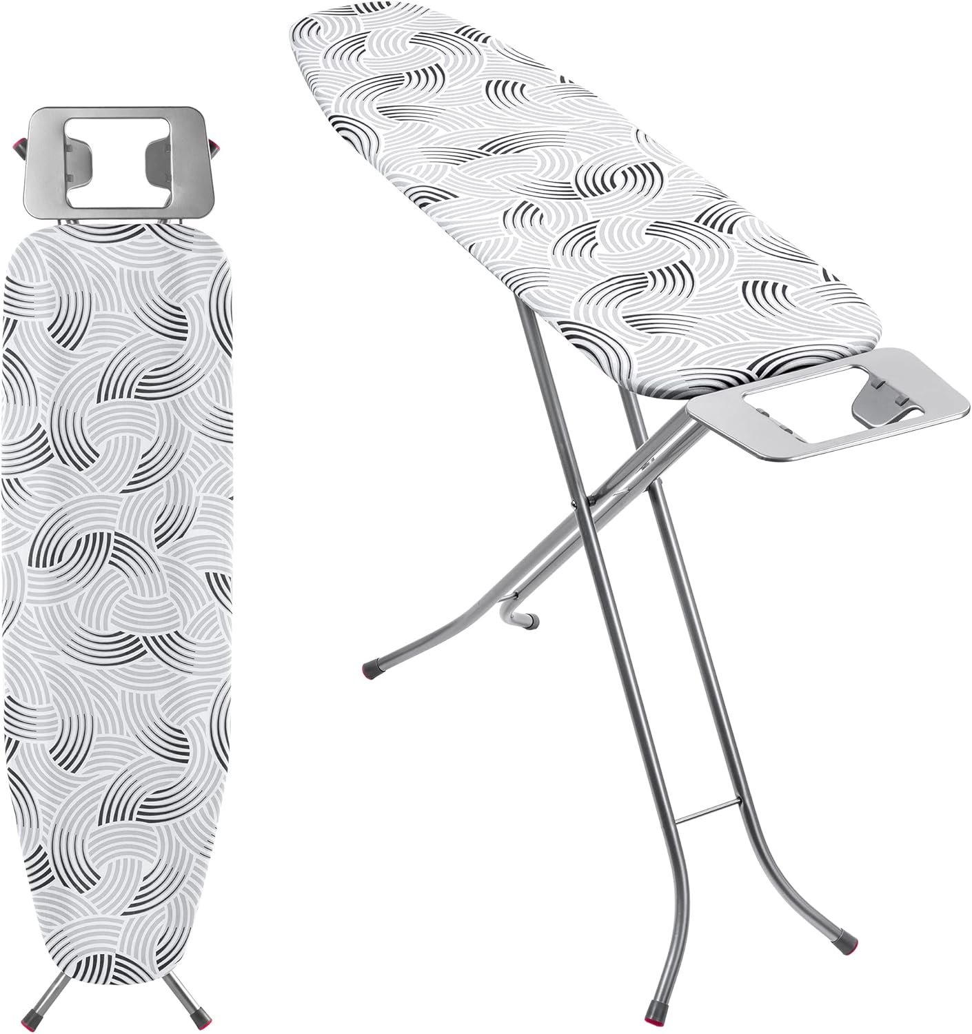 KADAX Folding Ironing Board, 114 x 34 cm, Steam Ironing Board with