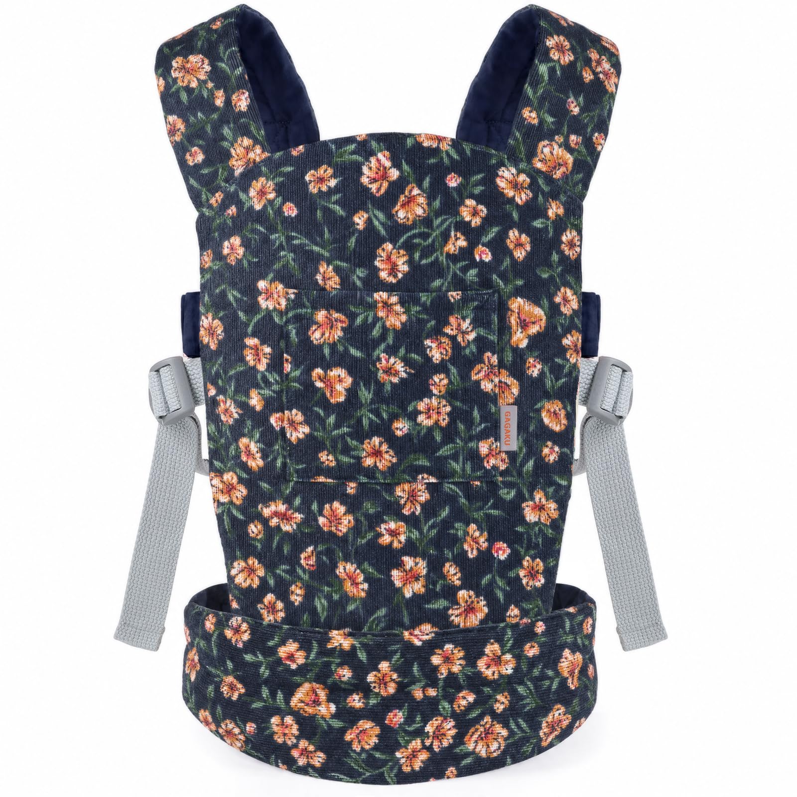 Corduroy Baby Doll Carrier with Adjustable Straps — image 1