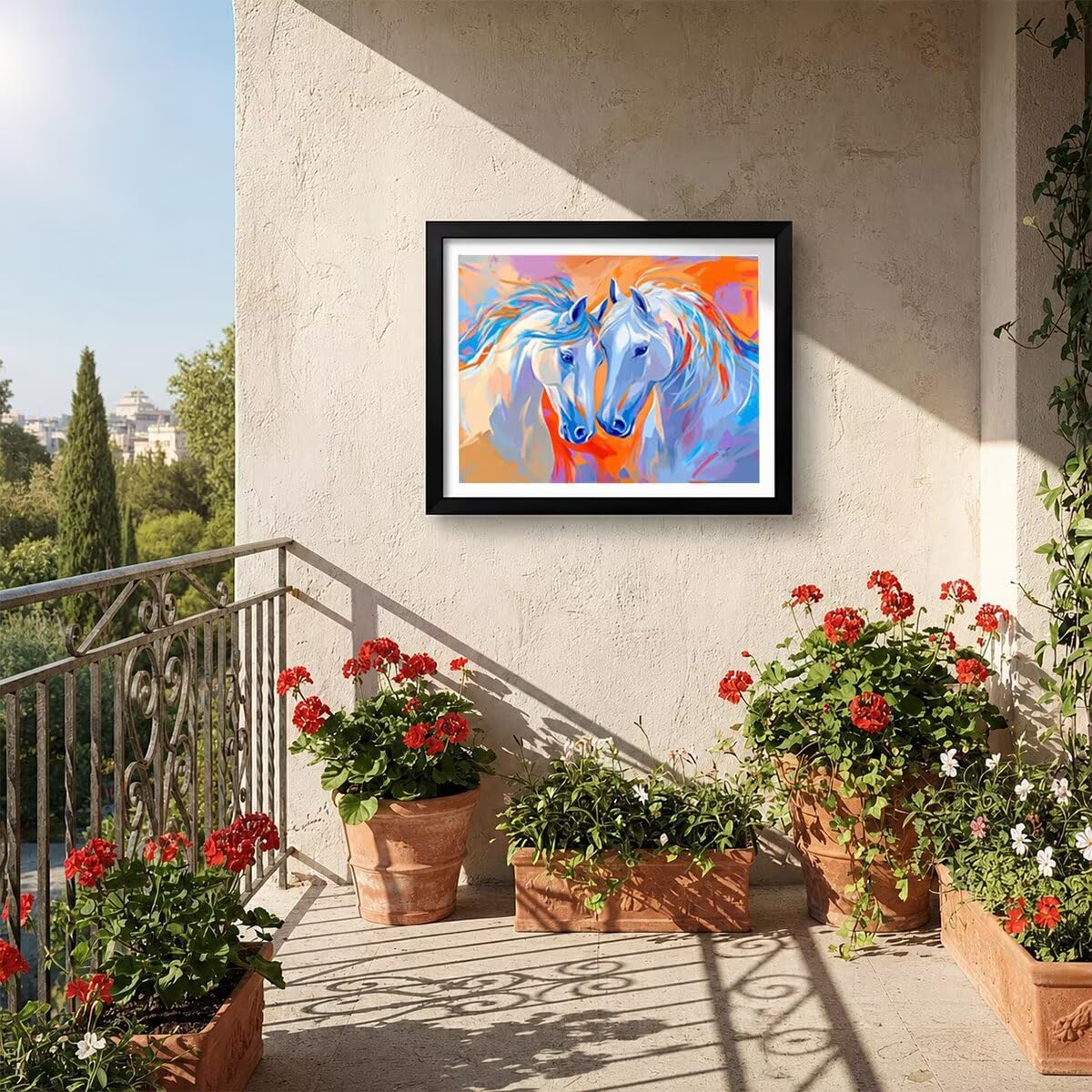 Koń diamentowy obraz diamentowy zestaw upominkowy 135 x 100 cm L-5489