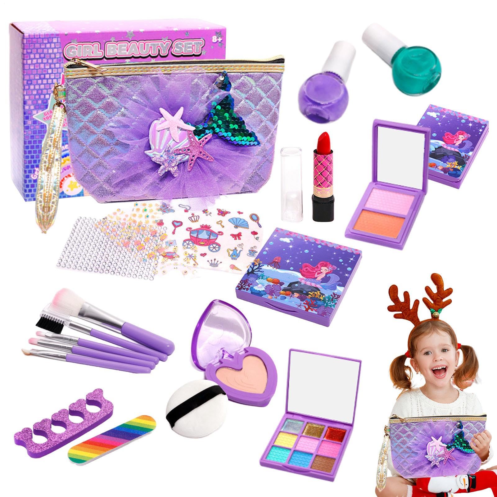 Kit de Maquillaje para Niños Maquillaje Lavable Juego De Imitación