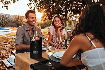 Amazon.com : Flame King Mini Tabletop Fire Pit, Dual Fuel