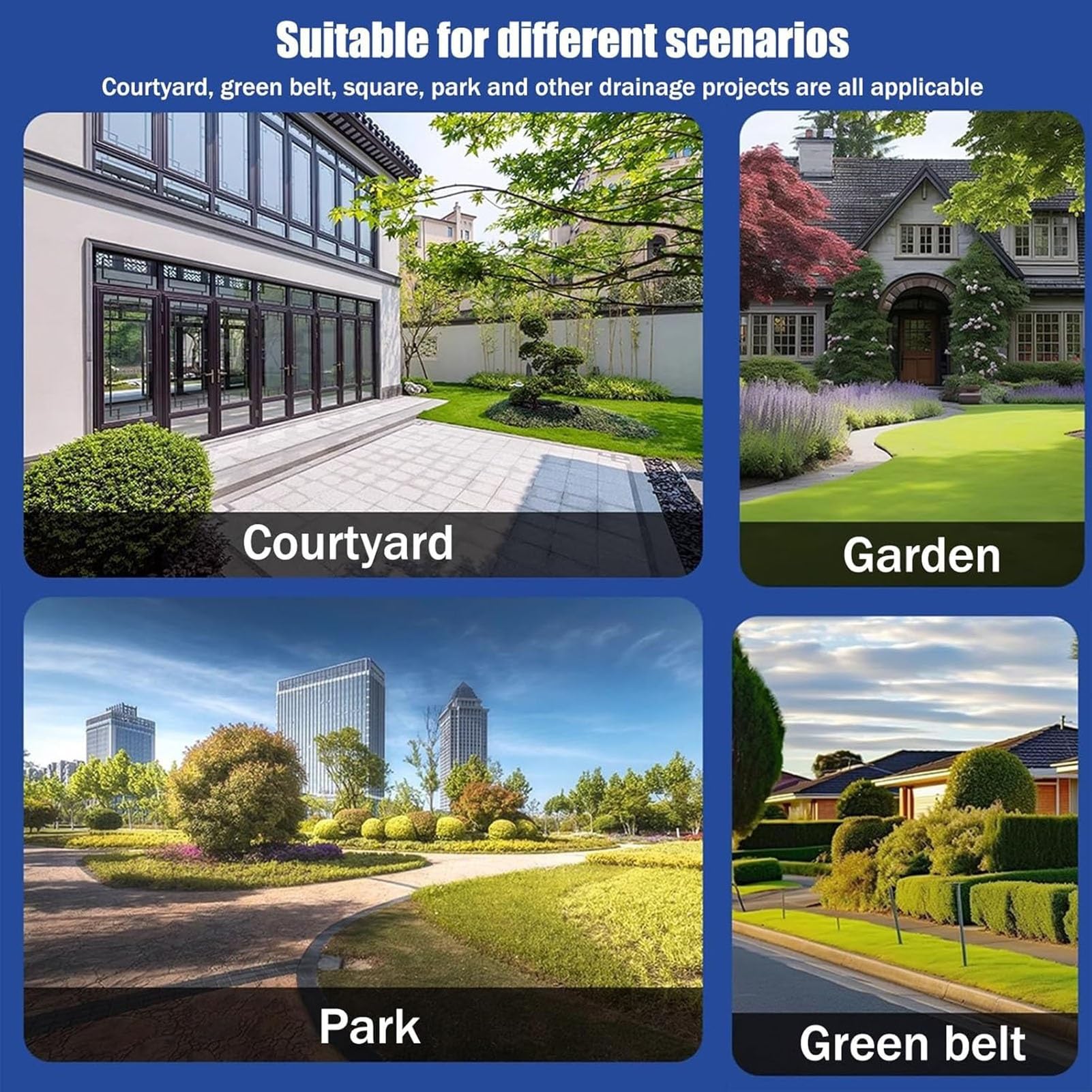 Canal de Drenaje de 100 cm con Rejilla extraíble de Acero Inoxidable, Ideal para Patios de hormigón y Uso Comercial. Sumidero Impermeable para Agua de Lluvia de 100 x 10