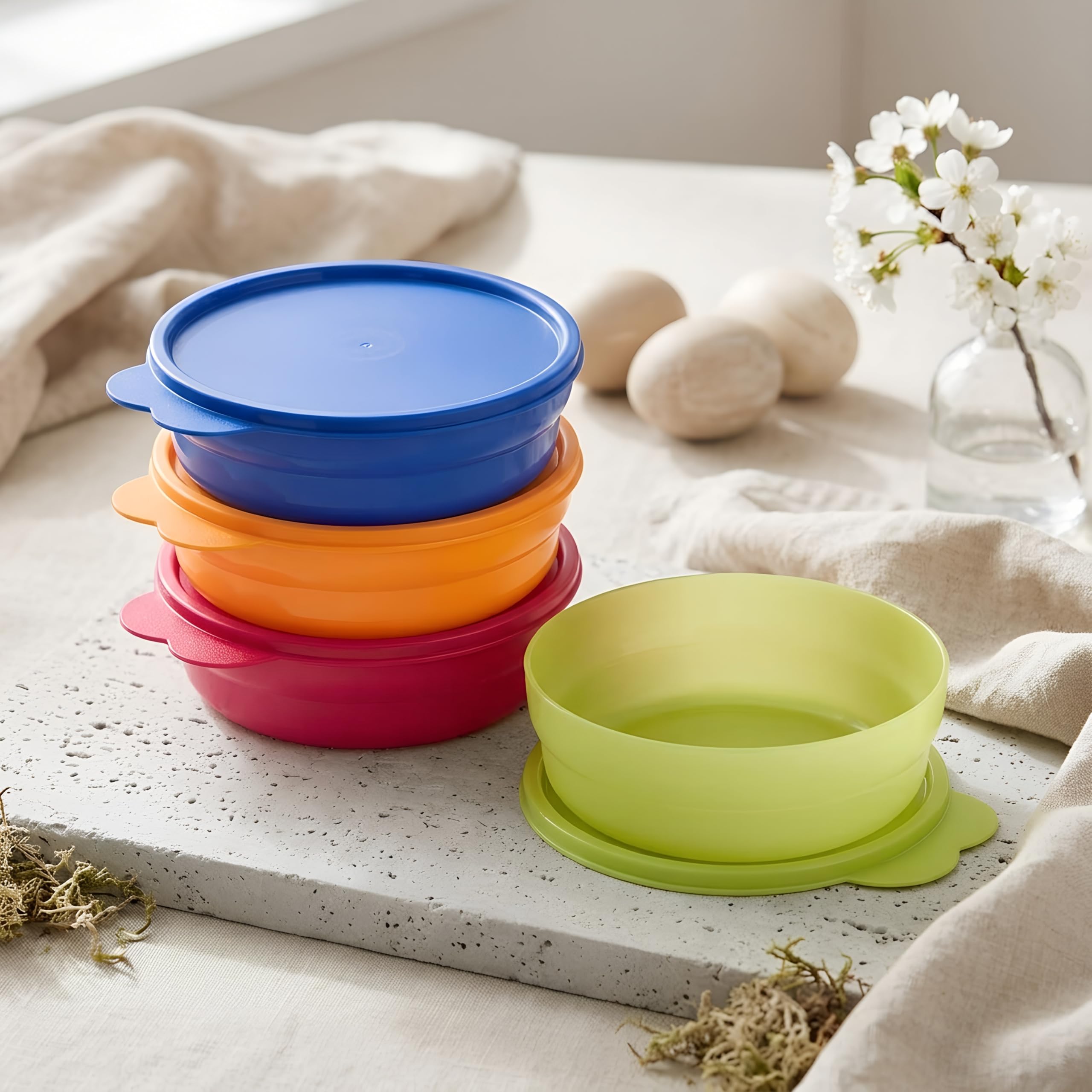 Tupperware Impressions Microwave Cereal Bowls by Tupperware