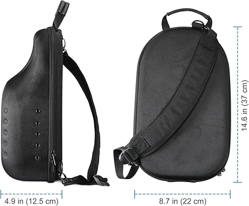 Miniatura 7 de ProCase Estuche rígido de viaje para sombreros, bolsa de almacenamiento para 7-8 gorras de béisbol, organizador de sombreros con correa ajustable