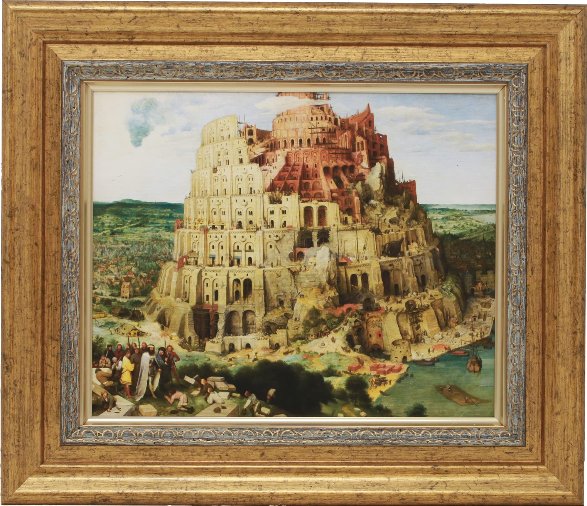 Amazon.co.jp: 額絵 バベルの塔（ピーテル・ブリューゲル（父）画