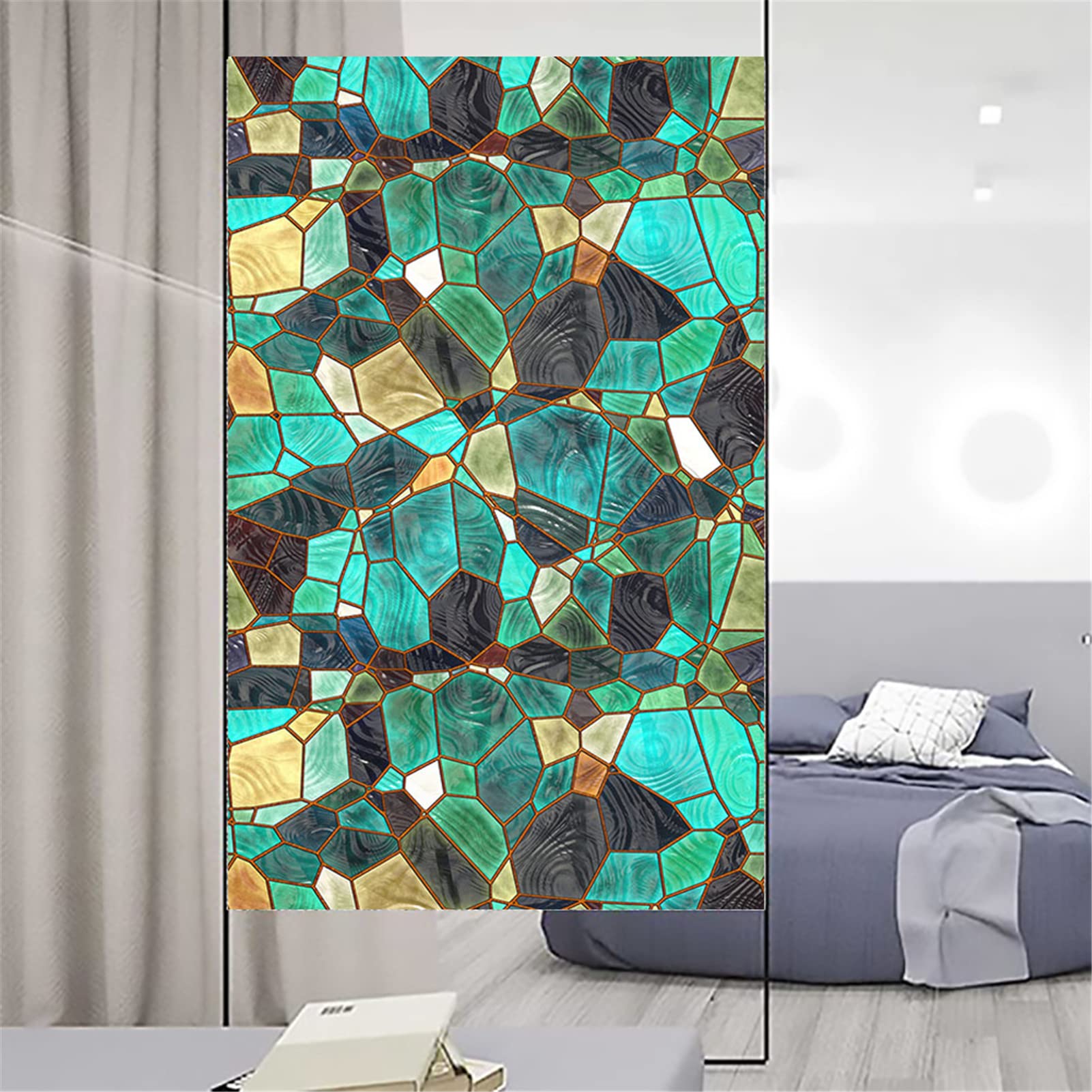 Pellicola Per Vetri Arcobaleno 3D - Privacy E Protezione UV - Adesiva E Riutilizzabile - Foto 9