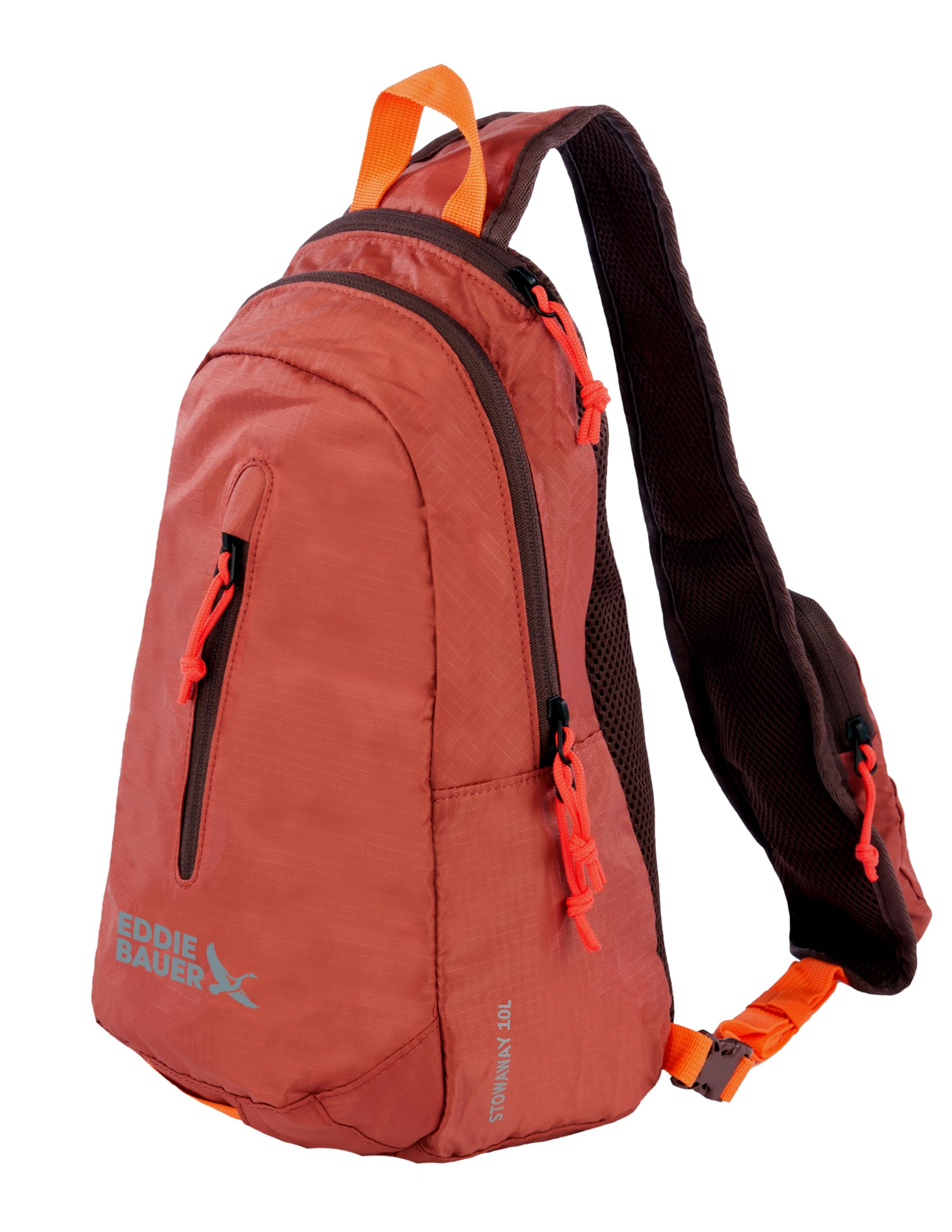 Stowaway Packable Sling Bag | Travel | Outdoor | Lightweight | Compact | Ripstop Nylon, Maroon-10L