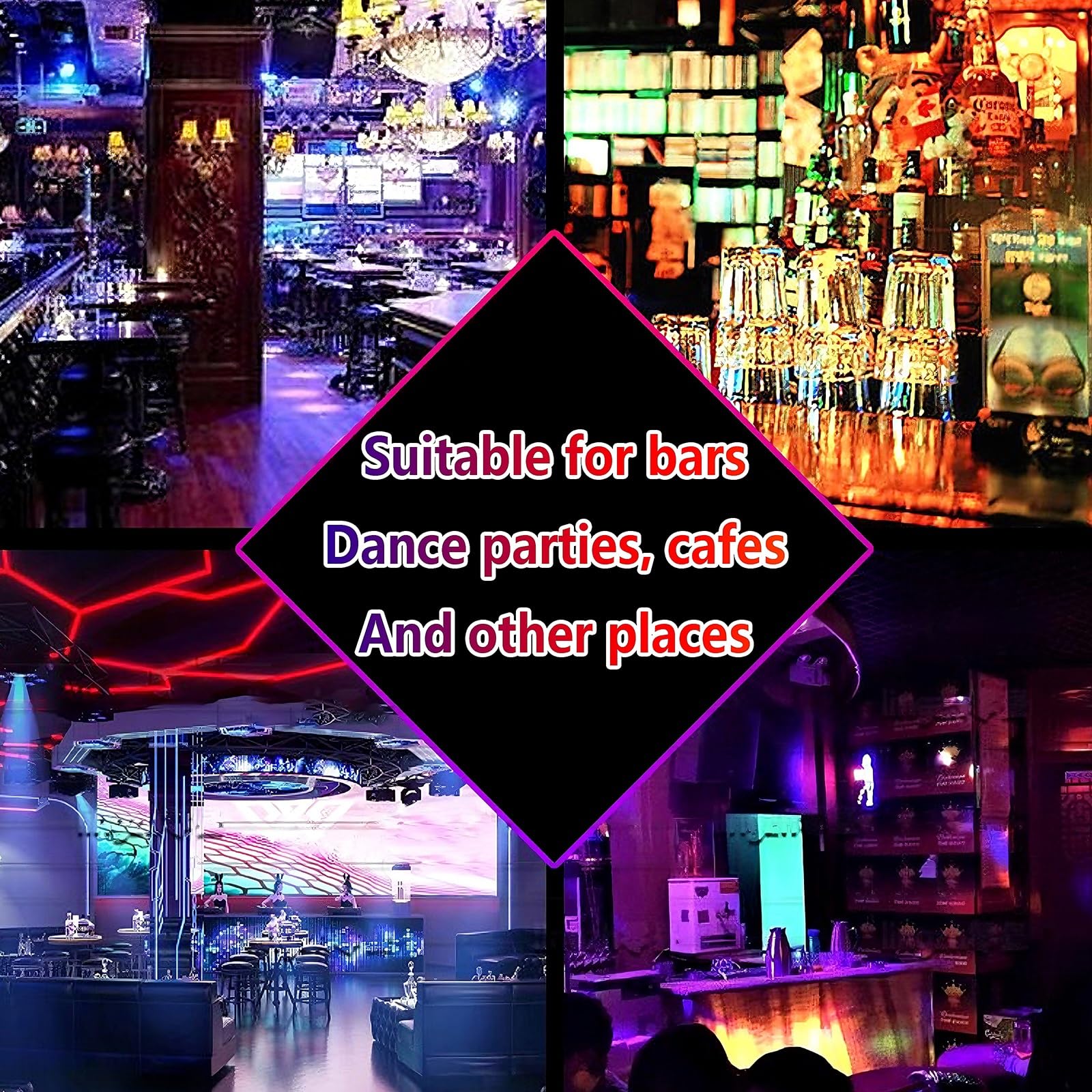 Espositore Luminoso per Bottiglie di Vino in Ferro o Acrilico Mobile Bars per Casa Porta Bottiglie di Vino per Bars, Hotel, Discoteche, Feste Private(28 * 28 * 24cm)