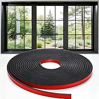 CouldSpark 33ft Black Peel and Stick Window Grid Inserts - Flexible Self-Adhesive Trim for Windows, Doors, Garage & Home Decor