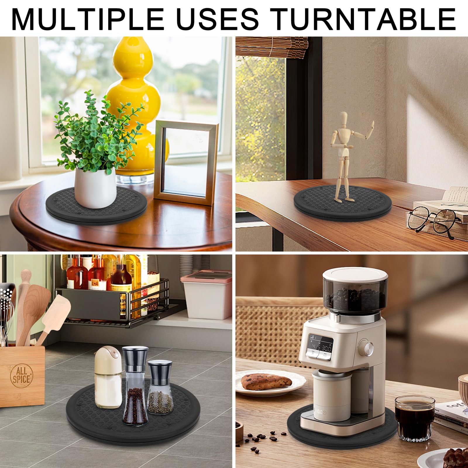 360 Degree Rotating Turntable for Paint Spraying & Craft Projects, 10-inch Diameter Airbrush Stand for Use with Airbrush Paint Spray Booth, Sculpting, Cake Decorating & More, Airbrush Accessories - Image 6