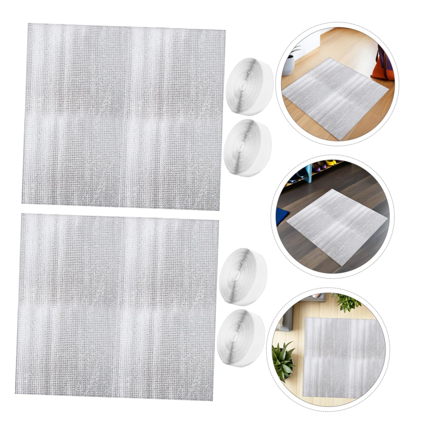Angoily 2sets Copertura Isolante per Sfiato di Ventilatore da Soffitta da Copertura per Sfiato di Tetto Design Persiana Argento per Migliorar Circolazione Aria Resistenza alle Intemperie