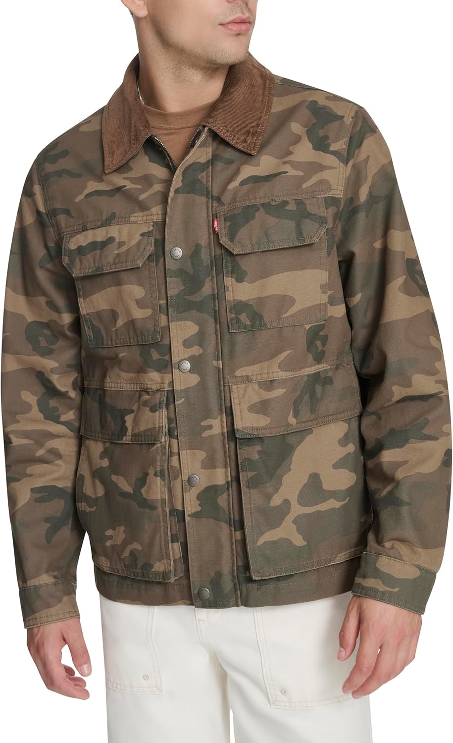 Levi's Men's Cotton 4-pocket Depot Jacket With Corduroy Collar