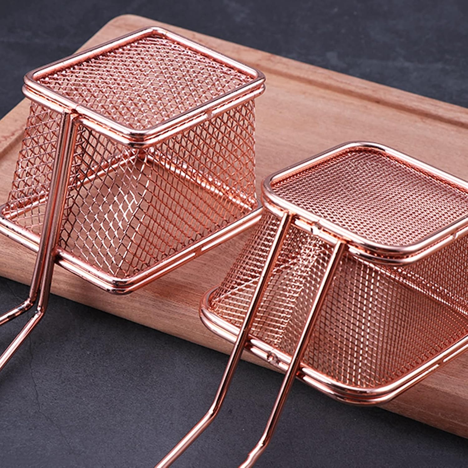 Fryer Basket Small Stainless Steel Fried Basket Dense Mesh French Fries Basket Thickened French Fries Basket for Restaurants, Snack Bars Fry Basket,A