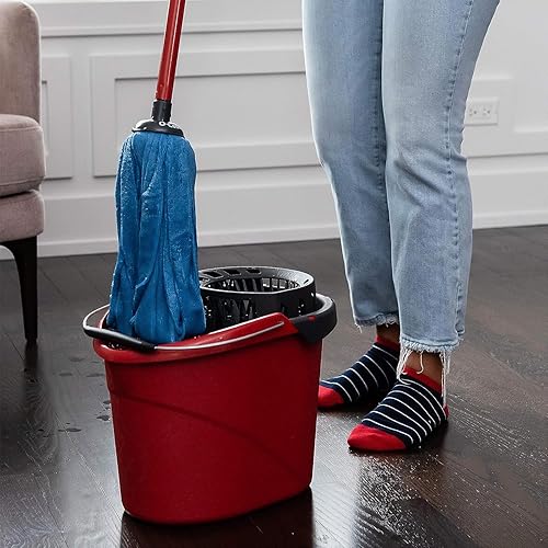 Miniatura 4 de O-Cedar Cubo Quickwring y trapeador de tela MF + 1 PAC de cítricos (paquete variado)