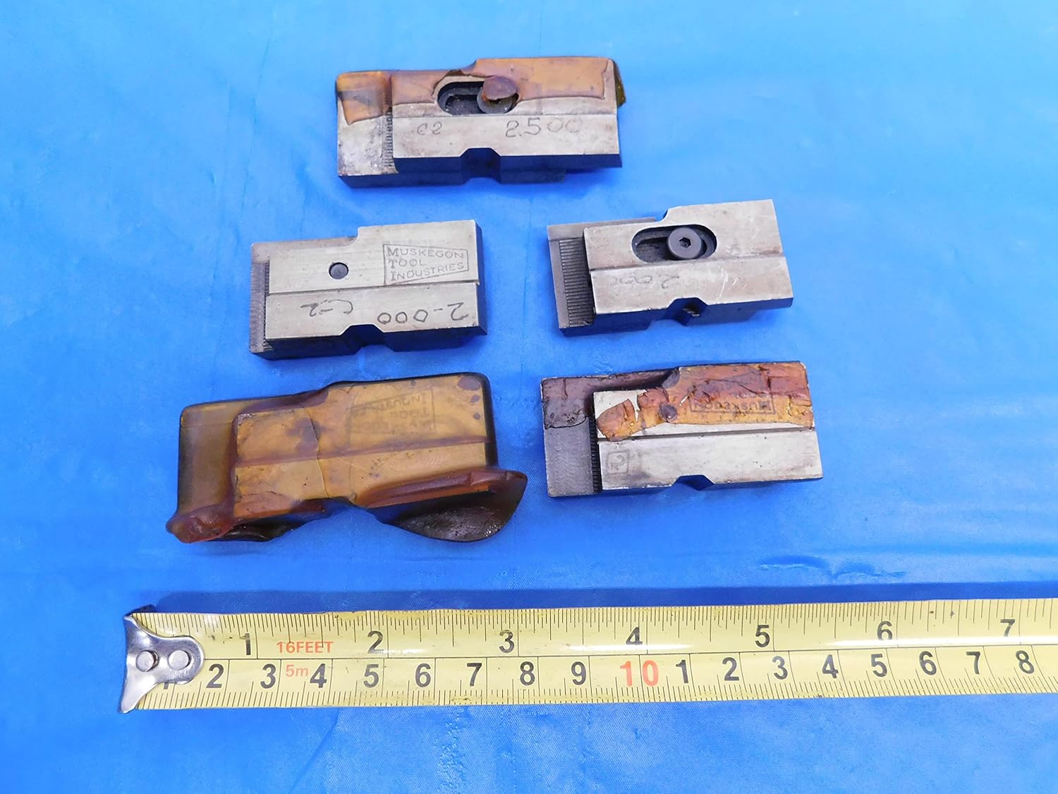 5PCS Muskegon Tool Carbide Tipped Adjustable Floating Reamer Blades - MS4881LVR