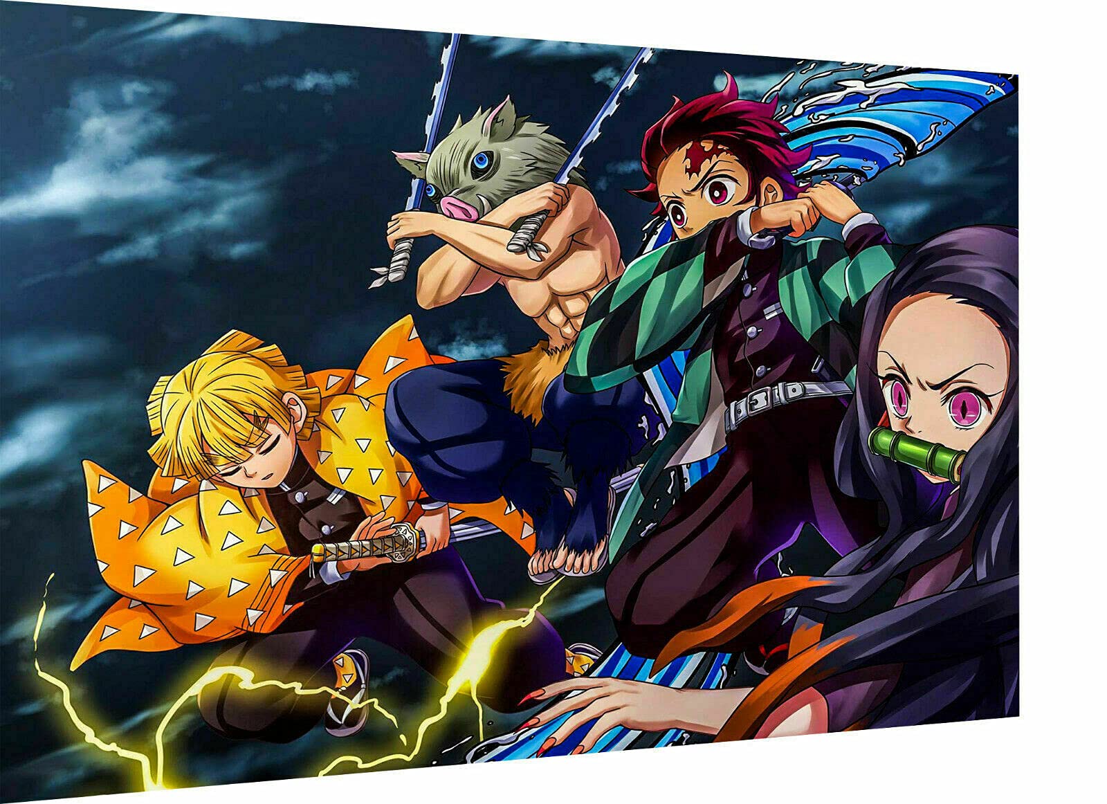 Demon Slayer cadeau idéal fan manga toile déco murale design 40x30cm de qualité
