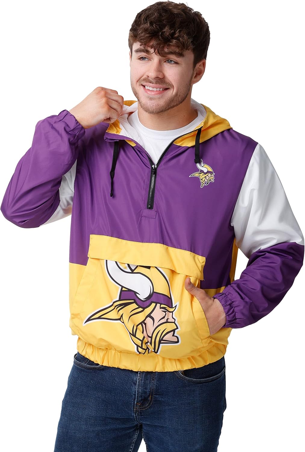 FOCO NFL mens Nfl Team Logo Warm-up Windbreaker