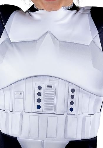 Miniatura 7 de STAR WARS Stormtrooper - Disfraz oficial para niños pequeños 3T-4T, overol acolchado con tocado de espuma