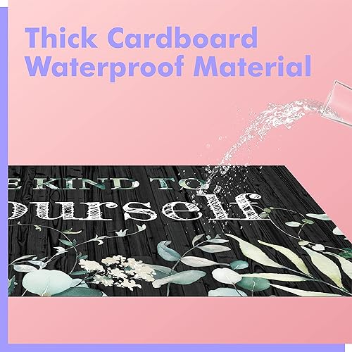 Miniatura 4 de 50 piezas de decoración moderna de tablón de anuncios de granja, letrero decorativo inspirador para pared, carteles con frase positiva, juego de